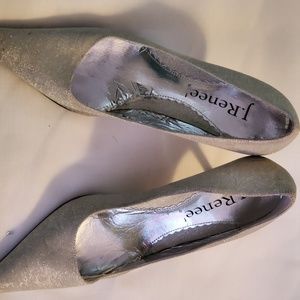 J. Renee silver heels